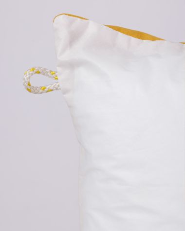 Coussin 40x40 · Moutarde 5 gris