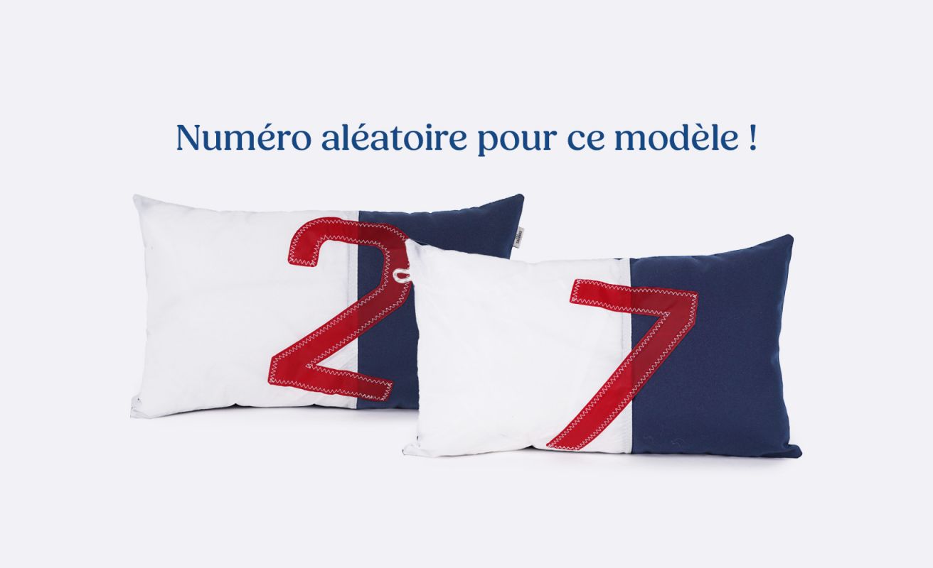 Coussin 50x30 Navy · Chiffre aléatoire