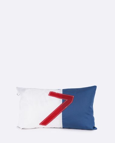 Coussin 50x30 Bleu nattier · Chiffre aléatoire