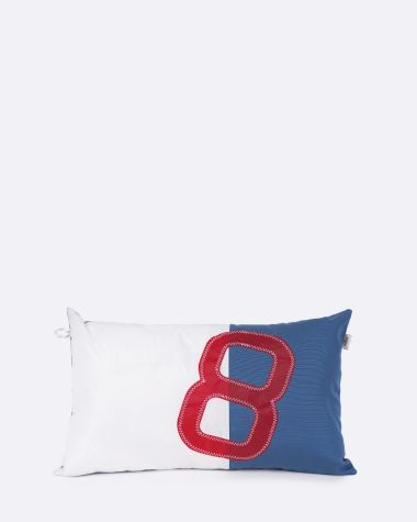 Coussin 50x30 Bleu nattier · Chiffre aléatoire