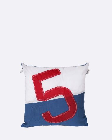 Coussin 40x40 Bleu nattier · Chiffre aléatoire