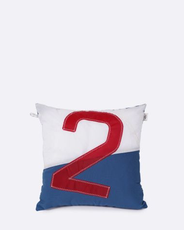 Coussin 40x40 Bleu nattier · Chiffre aléatoire