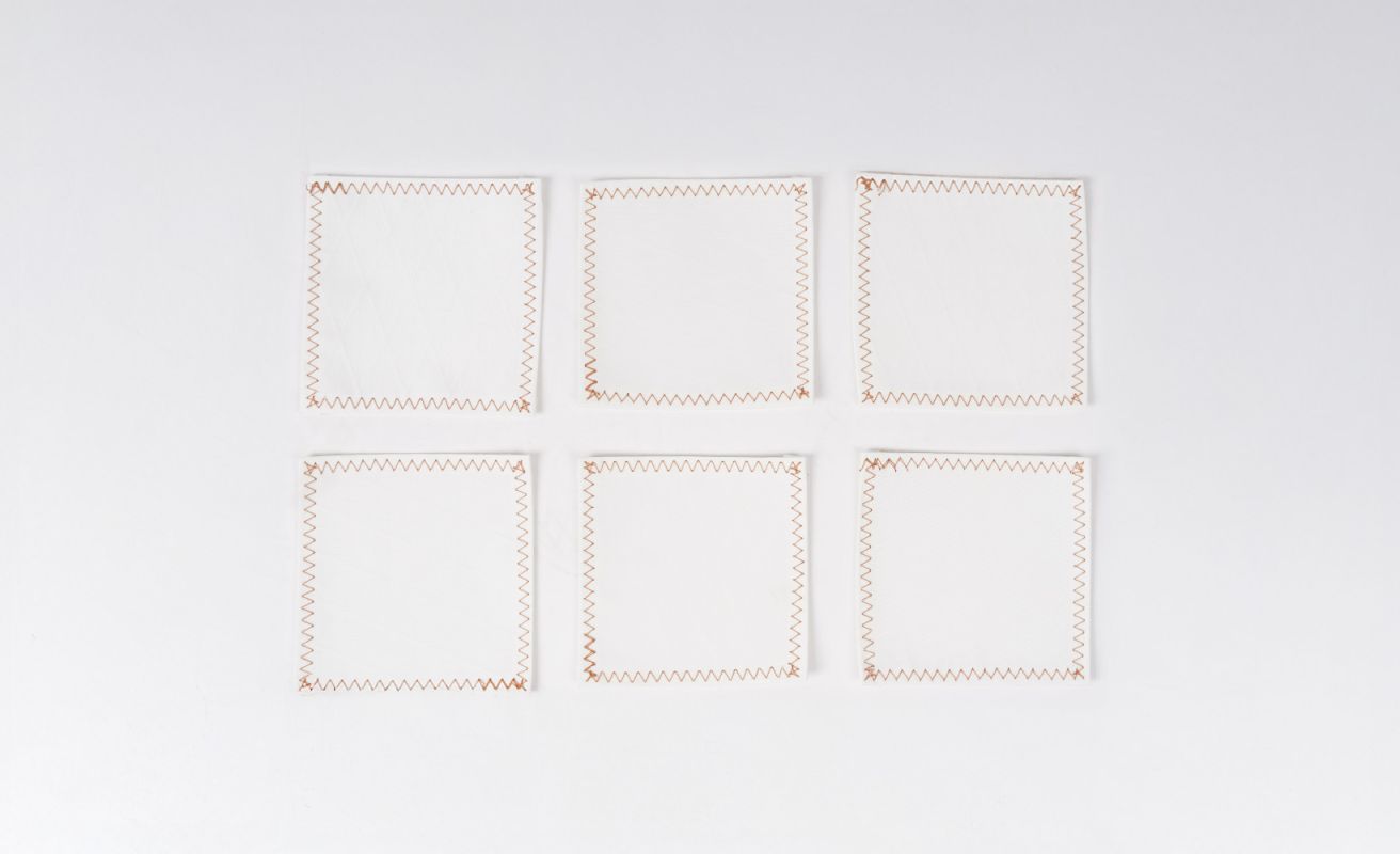 Lot de 6 Dessous de verre · Doré