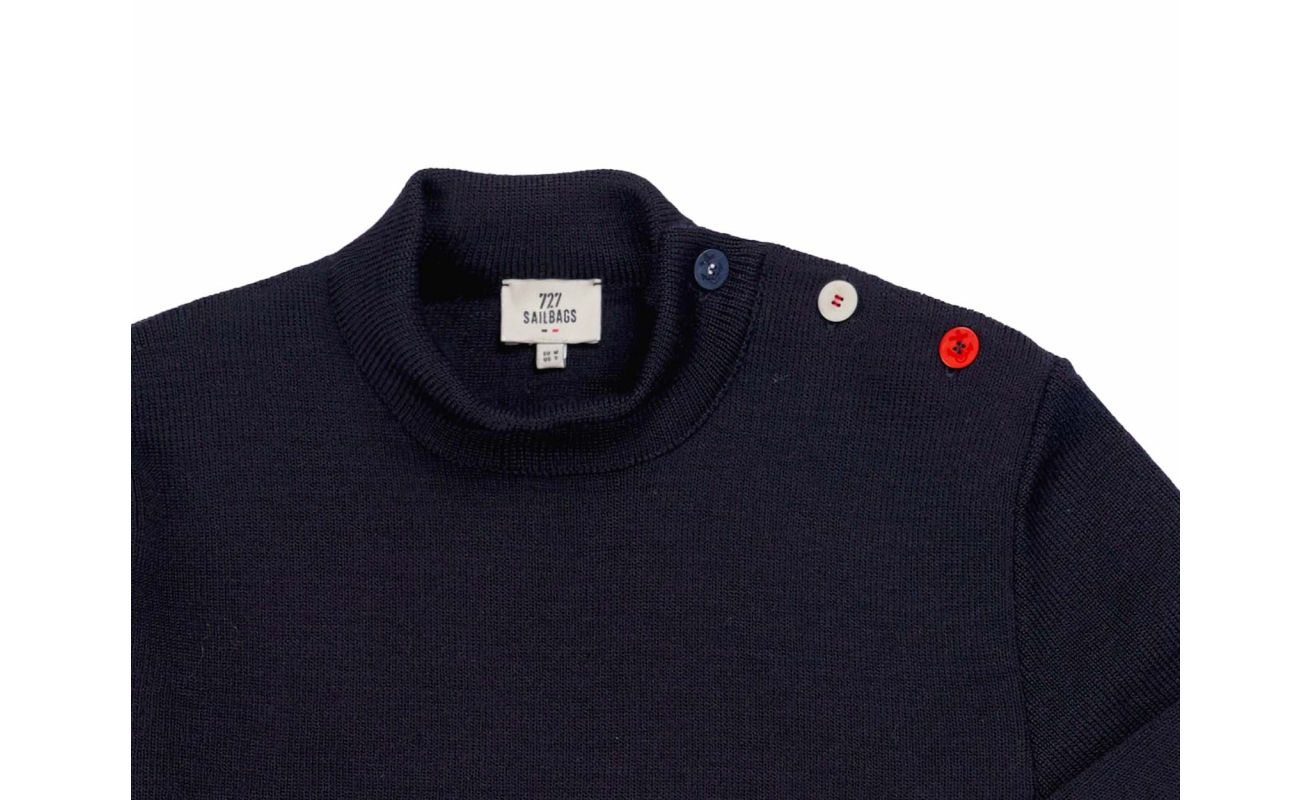 Pull marin Homme Farr · Laine vierge bleu marine