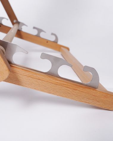 Transat en hêtre · Navy rouge