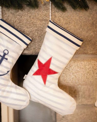  Christmas Stocking · Red Star and stripes