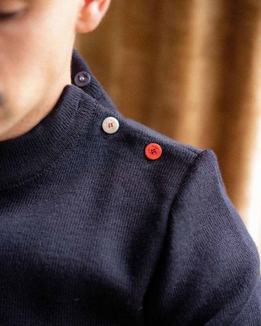 Men's Sailor Sweater Farr · New wool Navy