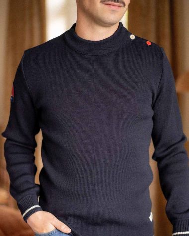 Men's Sailor Sweater Farr · New wool Navy