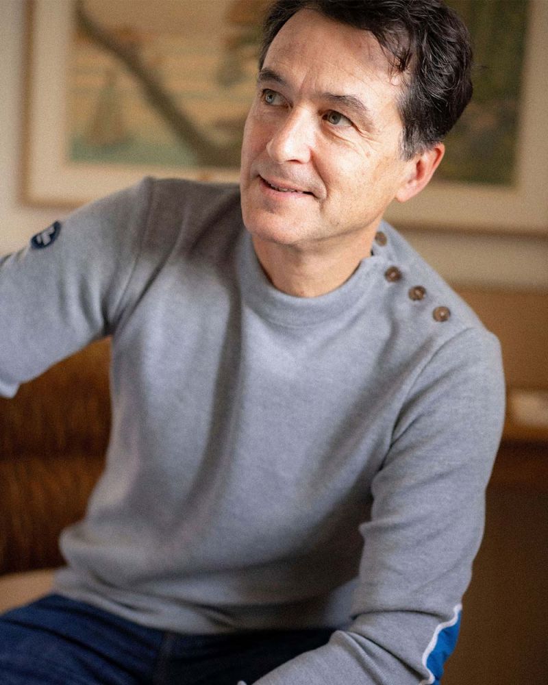 Men's Sailor Sweater · Merino wool Heather Grey