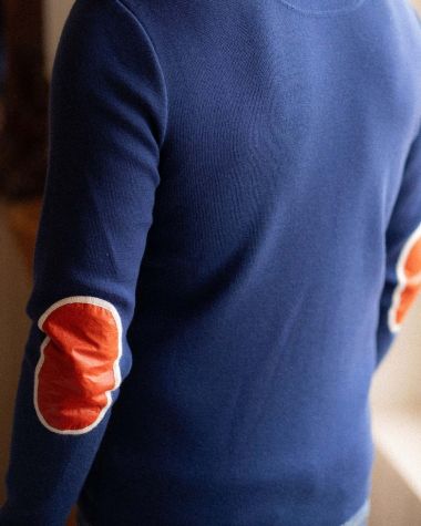 Men's Sailor Sweater · Merino Wool Nautical Blue