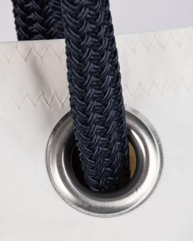 Sac à main légende · Lin et cuir Navy