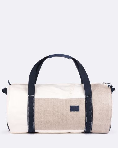 Sac voyage Onshore · Lin et cuir Navy