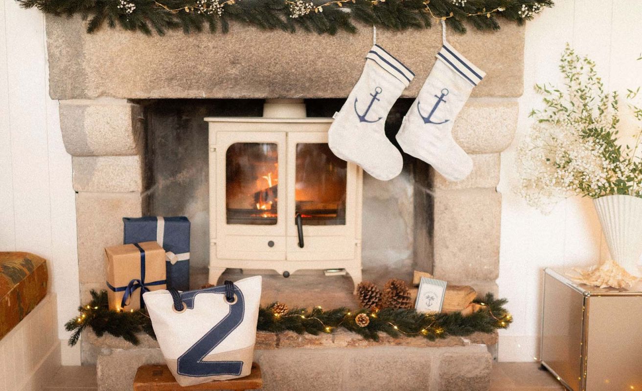 Sac à main légende · Lin et cuir Navy