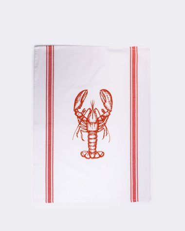 Torchon 50x70cm - Homard Rouge