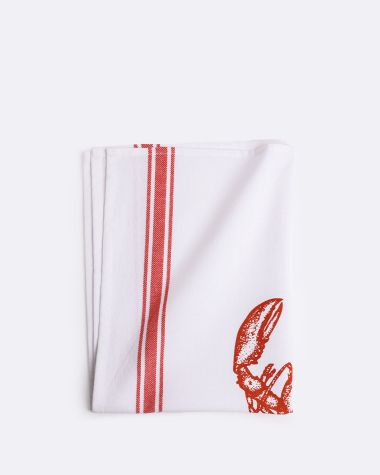 Torchon 50x70cm - Homard Rouge