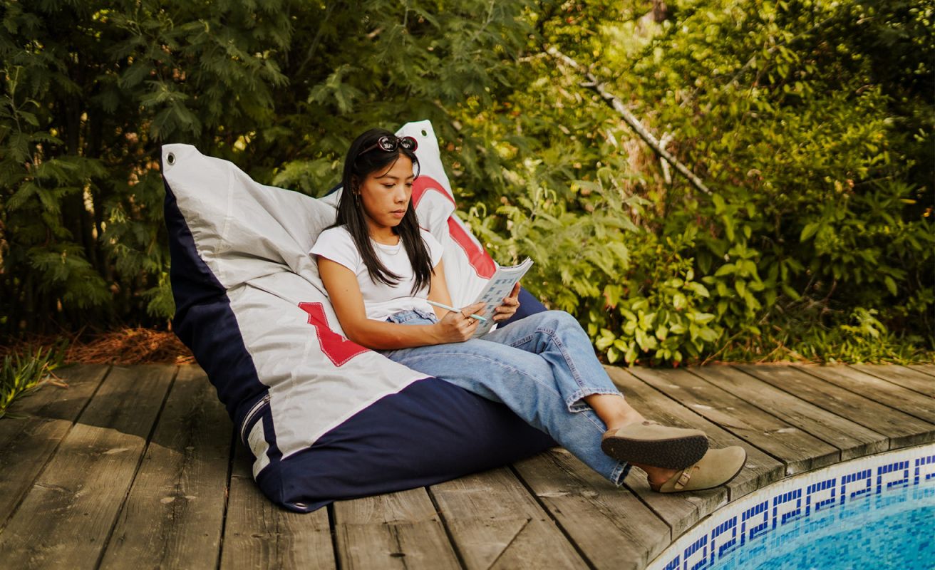 Maxi Bean Bag 140x140 · Navy