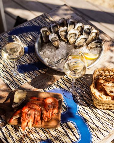 6 Placemats · Grey and Blue