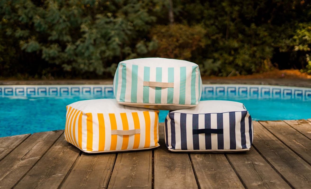 Square Bean Bag · Dolce Vita Lagoon