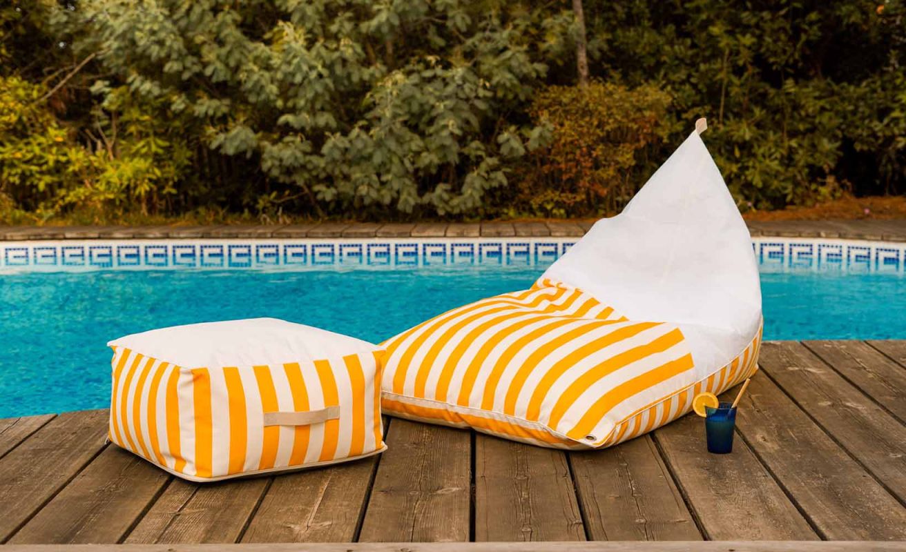 Square Bean Bag · Dolce Vita Yellow