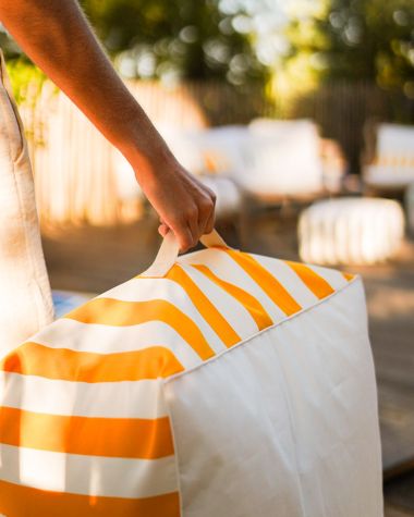 Square Bean Bag · Dolce Vita Yellow