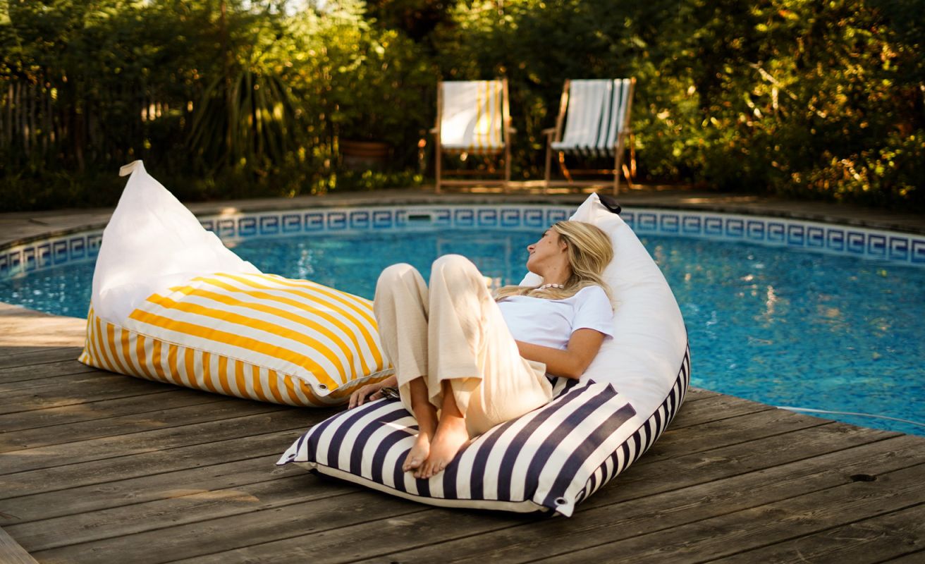 Pack Duo Marine · Pouf Berlingo et Pouf Carré