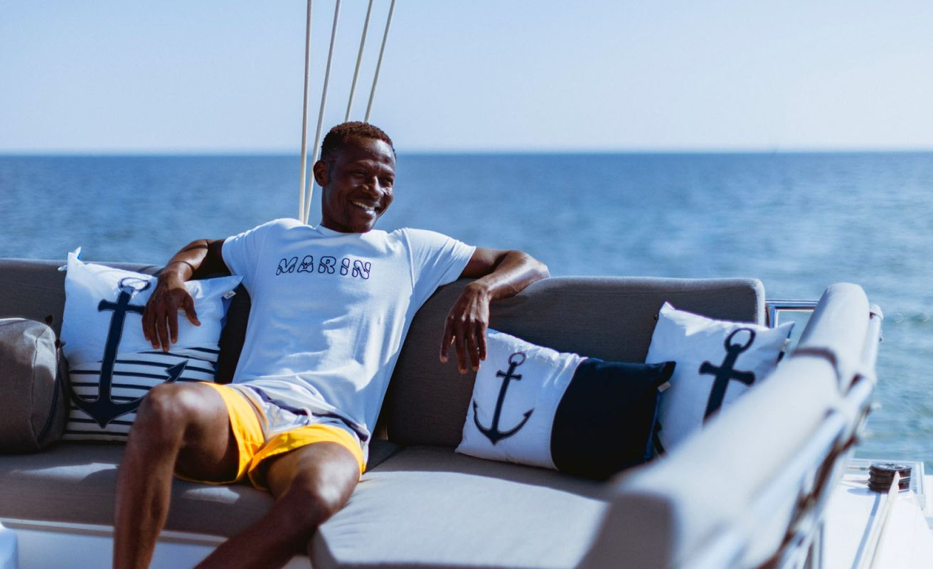 T-Shirt Marin · Blanc Écru