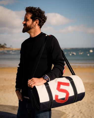 Polochon Duffel Bag · Navy red