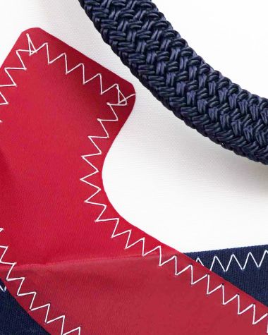 Handtasche Legende · Marineblau und rot