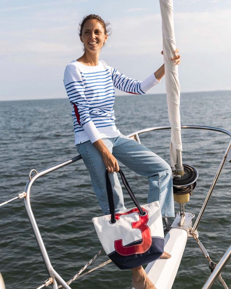 Handtasche Legende · Marineblau und rot