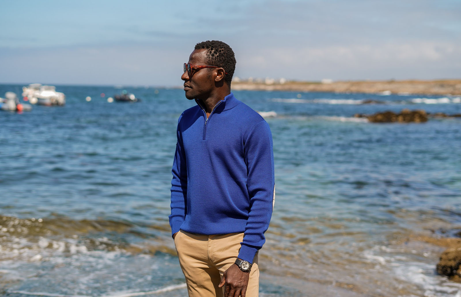 Club House Half‑Zip Sweater | 727 Sailbags