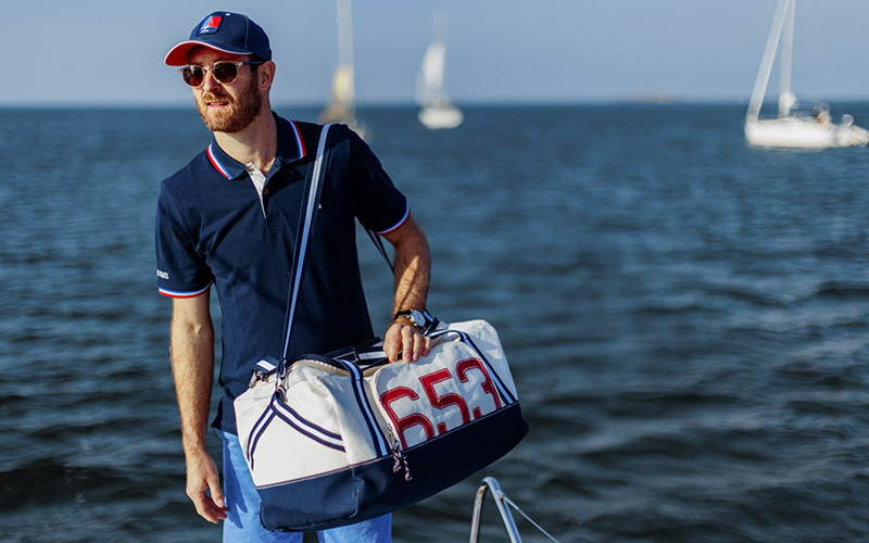 Navy recycled boat sail collection | 727 Sailbags