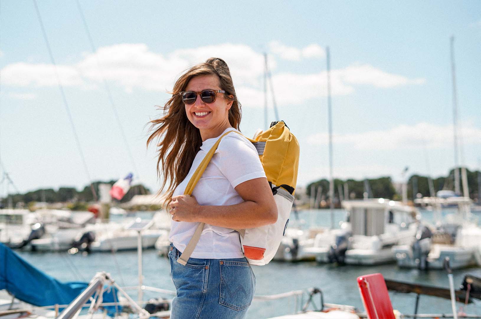 La skippeuse Ambre Hasson à Lorient