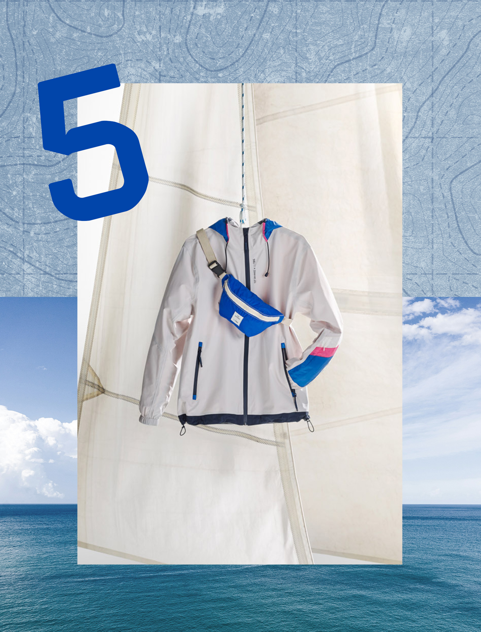 la veste unisexe TBS et 727 Sailbags