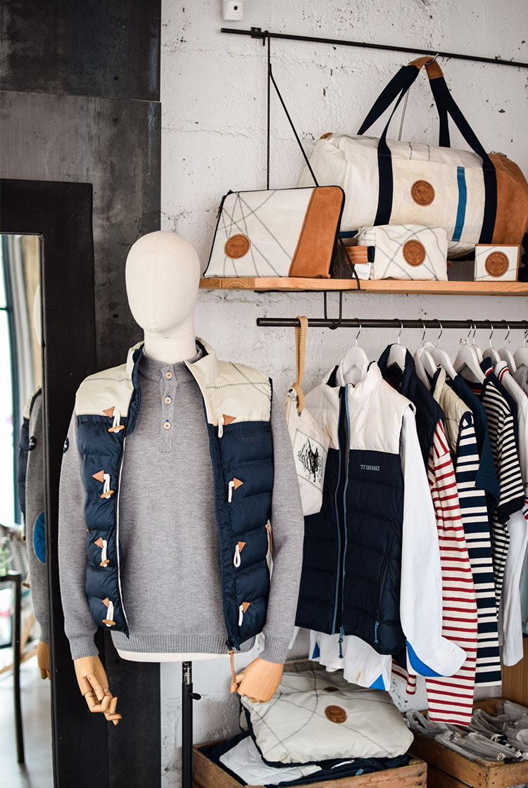 Belem collection at the 727 sailbags vannes store