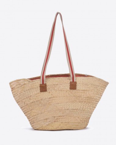 Woven basket Penelope terracotta