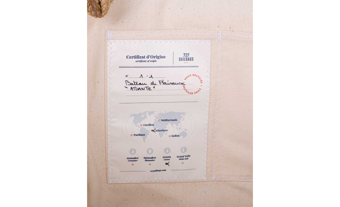 Travel Bag Carla - Linen and leather