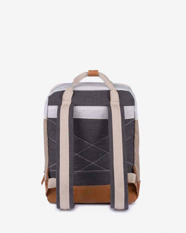 Willy backpack - Linen & Leather