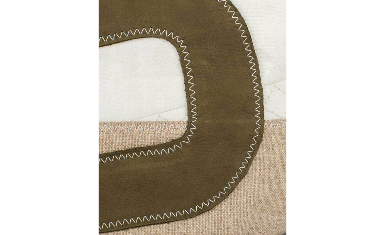Hand bag Sandy - Linen and leather