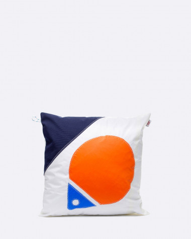 Cushion 40x40 Flottille orange & blue buoy