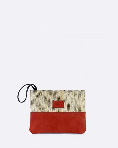 Clutch bag Esterel - Terre de feu Leather