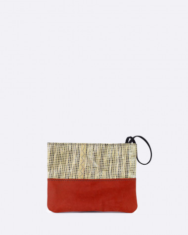 Clutch bag Esterel - Terre de feu Leather