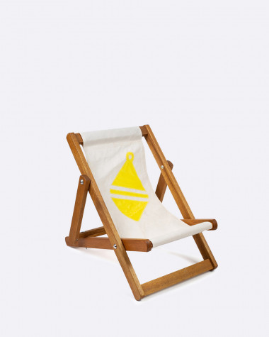 Kids Deckchair Flottille yellow buoy