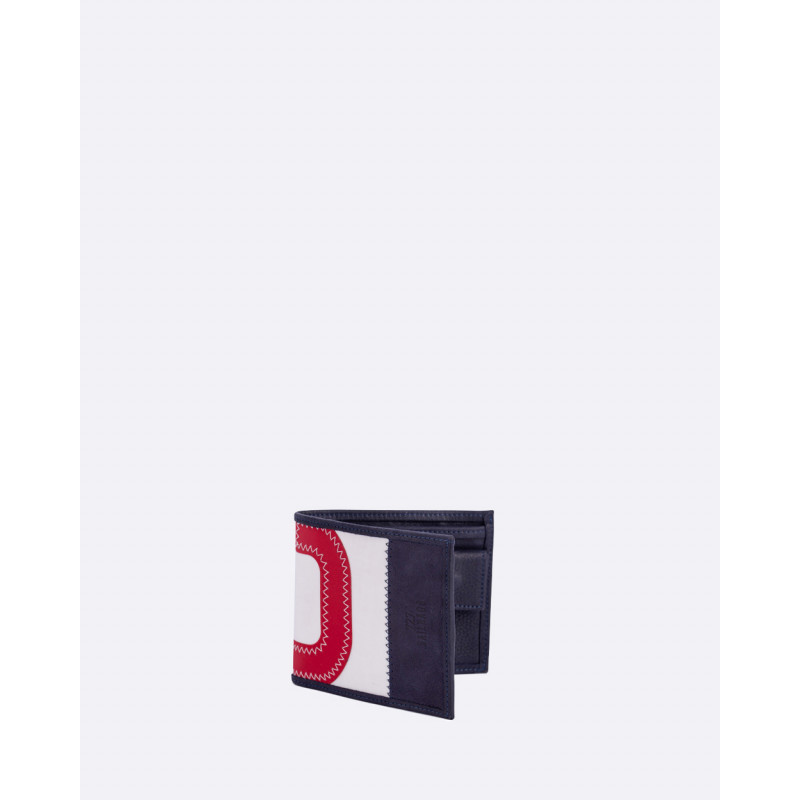 Wallet Navy recyclé | 727 Sailbags USA