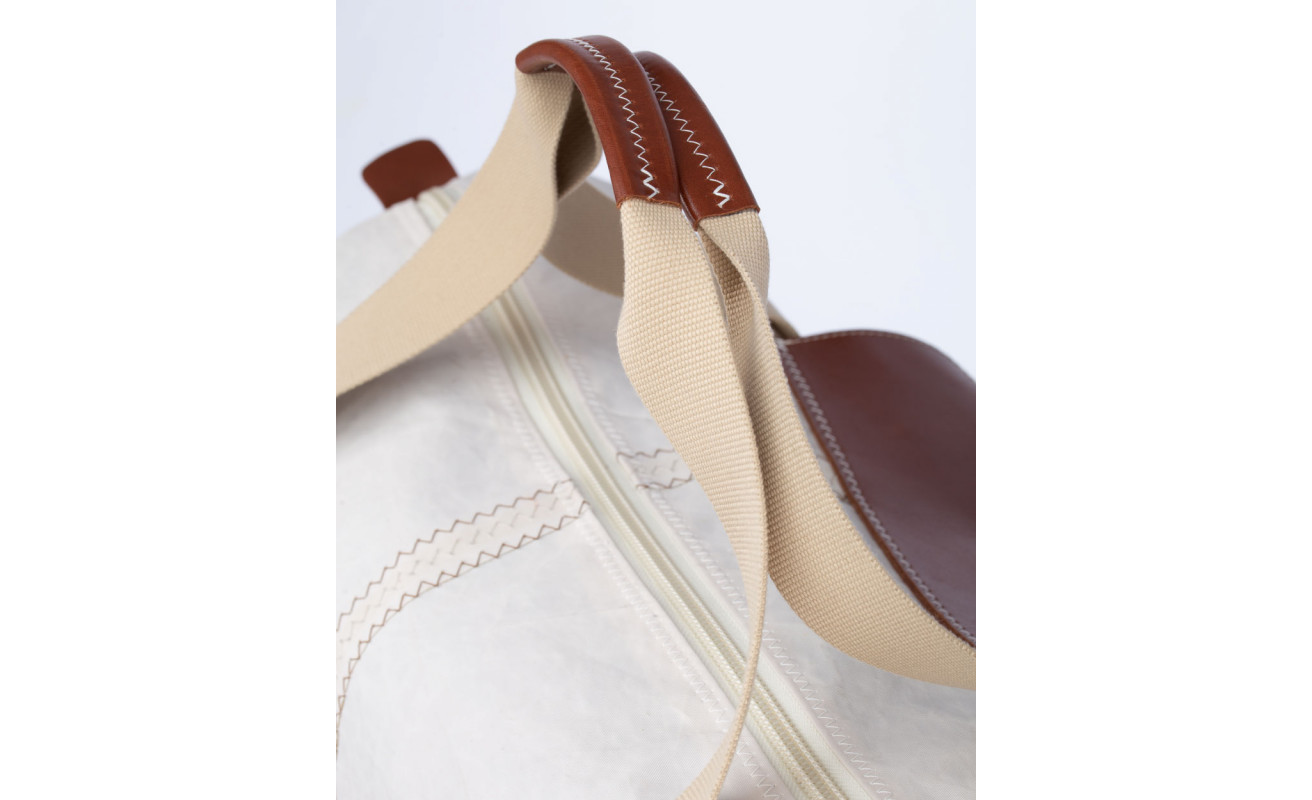 Duffel Bag Onshore · Linen and leather