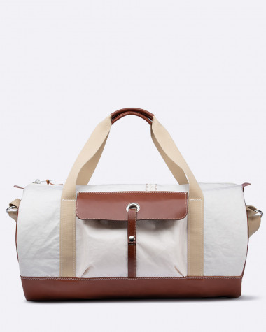 Duffel Bag Onshore · Linen and leather