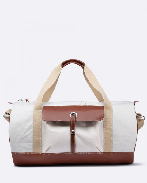 Duffel Bag Onshore · Linen and leather