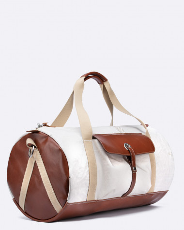 Duffel Bag Onshore · Linen and leather