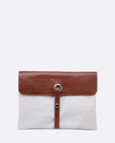 Duffel Bag Onshore · Linen and leather