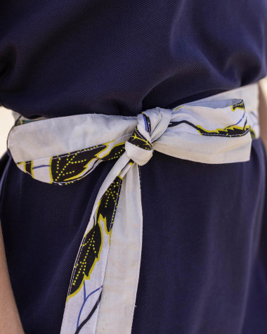 Littoral polo dress - Navy