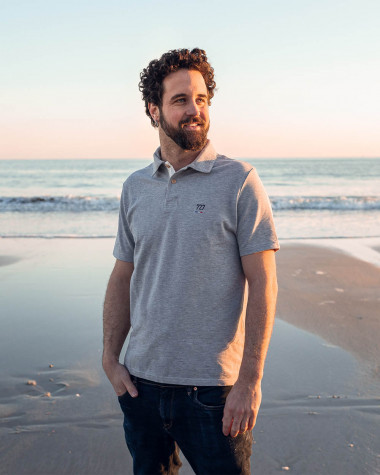 Short-sleeved Men Polo shirt - Grey